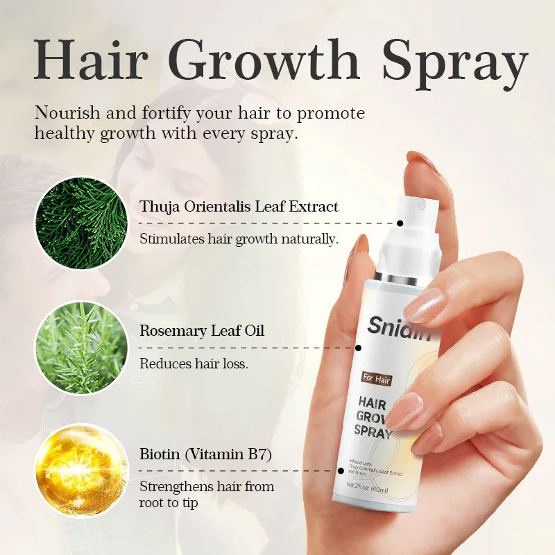 Exclusive Hair Growth Set Snidin Hair Growth Spray + UFNA Batana Oil