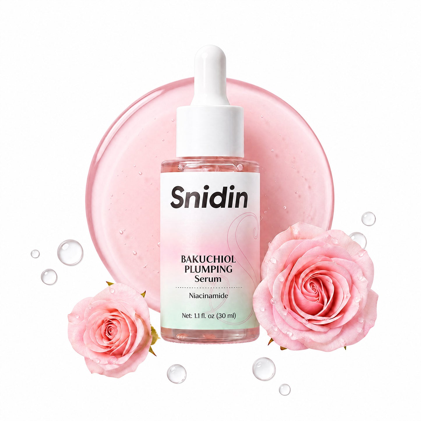 Snidin Bakuchiol Facial Serum-Vitamin C & Peptides-30ml