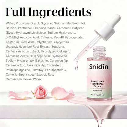 Snidin Bakuchiol Facial Serum-Vitamin C & Peptides-30ml